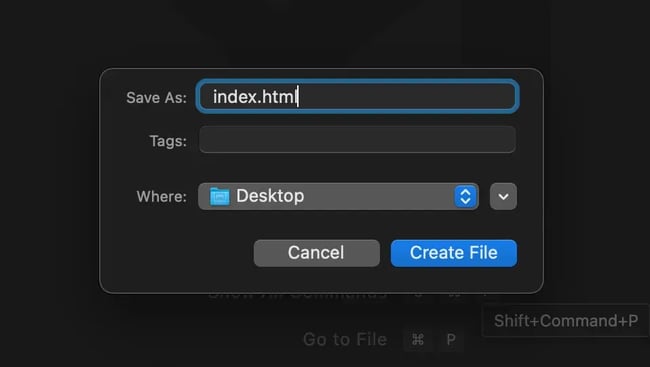 html for beginners, save your html file
